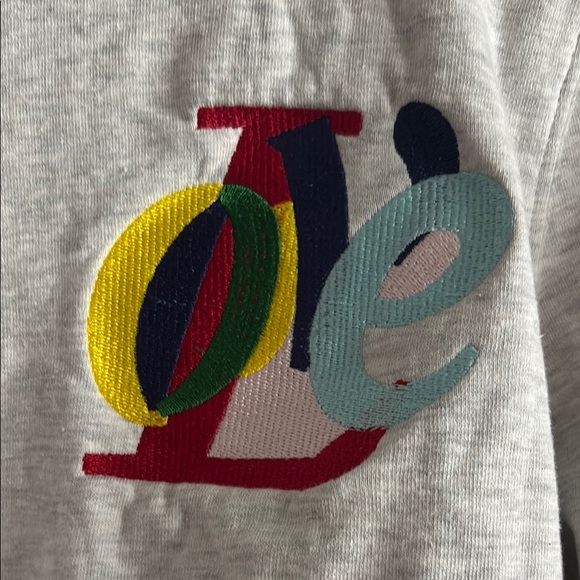 French Connection “LOVE” crewneck sweatshirt Gray size S - Picture 2 of 10